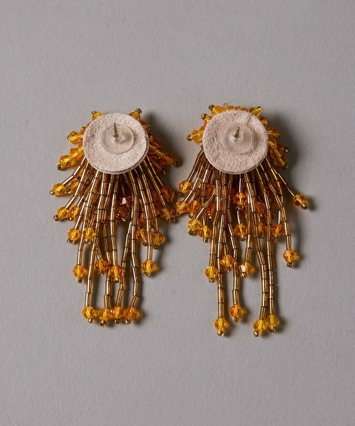 manana suerte（マニャーナスエルテ）の「ビーズフリンジピアス（ピアス（両耳用）・レディース・シルバー/イエロー/ブルー・FREE）」の9枚目の写真