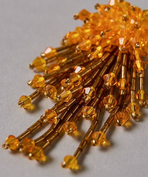 manana suerte（マニャーナスエルテ）の「ビーズフリンジピアス（ピアス（両耳用）・レディース・シルバー/イエロー/ブルー・FREE）」の5枚目の写真