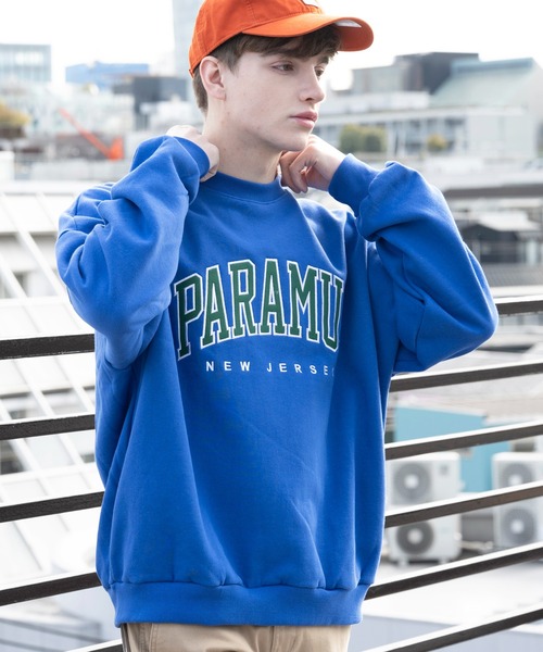 ８(eight)（エイト）の「PAPAMUS Sweat 裏起毛トレーナー（スウェット・メンズ・ホワイト/アッシュグレー/ブラック/パープル/ブルー/グリーン・FREE）」の5枚目の写真