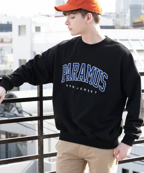 ８(eight)（エイト）の「PAPAMUS Sweat 裏起毛トレーナー（スウェット・メンズ・ホワイト/アッシュグレー/ブラック/パープル/ブルー/グリーン・FREE）」の3枚目の写真