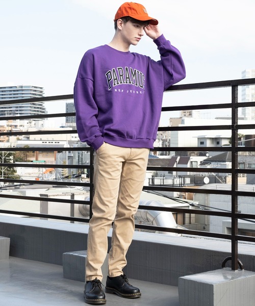 ８(eight)（エイト）の「PAPAMUS Sweat 裏起毛トレーナー（スウェット・メンズ・ホワイト/アッシュグレー/ブラック/パープル/ブルー/グリーン・FREE）」の19枚目の写真