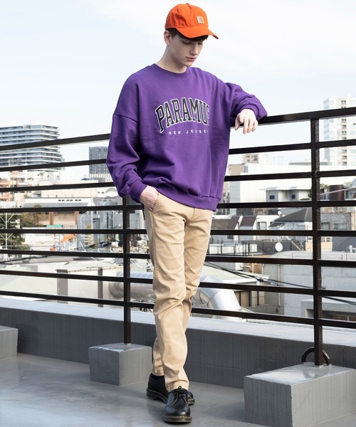 ８(eight)（エイト）の「PAPAMUS Sweat 裏起毛トレーナー（スウェット・メンズ・ホワイト/アッシュグレー/ブラック/パープル/ブルー/グリーン・FREE）」の21枚目の写真