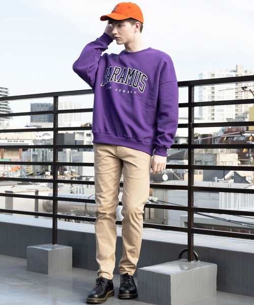 ８(eight)（エイト）の「PAPAMUS Sweat 裏起毛トレーナー（スウェット・メンズ・ホワイト/アッシュグレー/ブラック/パープル/ブルー/グリーン・FREE）」の22枚目の写真