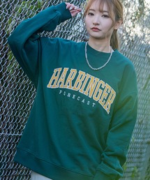 SILVER BULLET | ネックレス付きアップリケ刺繍クルーネック長袖裏毛トレーナー / CASB21-29(スウェット)