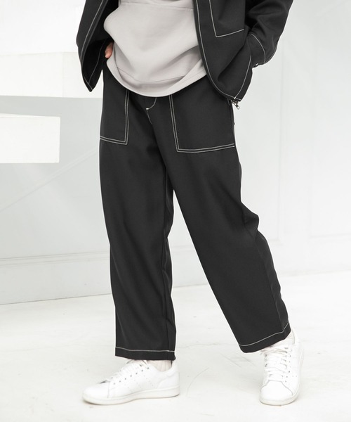 LAKOLE（ラコレ）の「ステップツイルベイカーパンツ[セットアップ対応] / 261222（その他パンツ・メンズ・ブラック/ネイビー/グレー・MEDIUM/LARGE）」の2枚目の写真