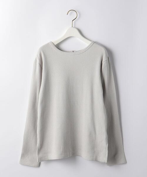 UNITED ARROWS LTD. OUTLET（ユナイテッドアローズアウトレット）の「＜A DAY IN THE LIFE＞リブ ウラキモウ 2WAY プルオーバー（Tシャツ/カットソー・レディース・モカ/ブラック/ライトグレー・FREE）」の2枚目の写真