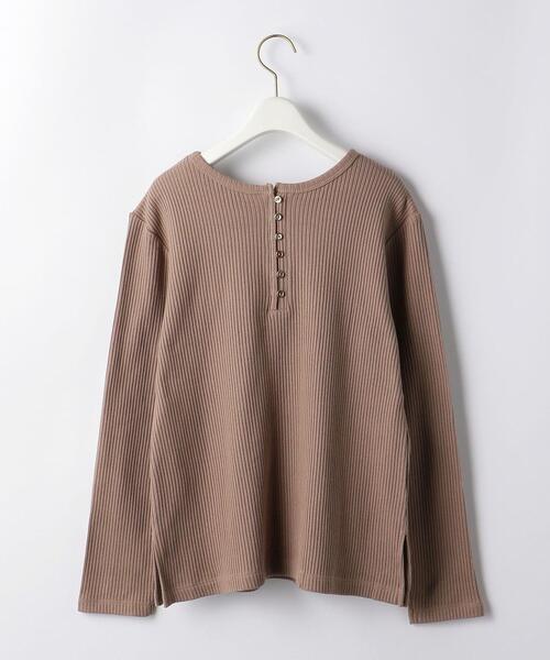 UNITED ARROWS LTD. OUTLET（ユナイテッドアローズアウトレット）の「＜A DAY IN THE LIFE＞リブ ウラキモウ 2WAY プルオーバー（Tシャツ/カットソー・レディース・モカ/ブラック/ライトグレー・FREE）」の4枚目の写真