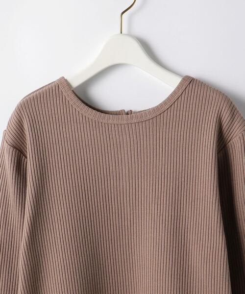 UNITED ARROWS LTD. OUTLET（ユナイテッドアローズアウトレット）の「＜A DAY IN THE LIFE＞リブ ウラキモウ 2WAY プルオーバー（Tシャツ/カットソー・レディース・モカ/ブラック/ライトグレー・FREE）」の5枚目の写真