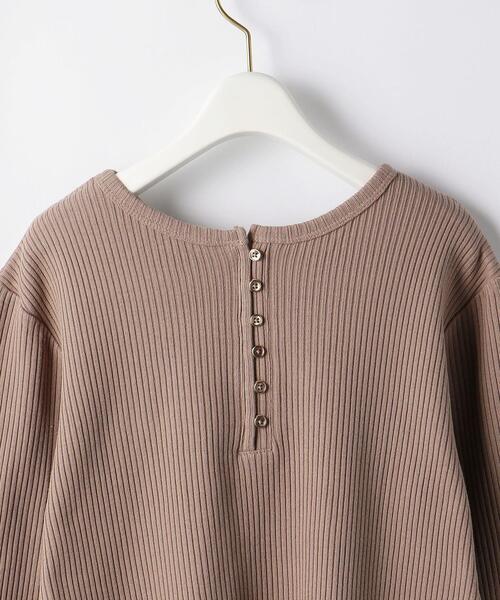 UNITED ARROWS LTD. OUTLET（ユナイテッドアローズアウトレット）の「＜A DAY IN THE LIFE＞リブ ウラキモウ 2WAY プルオーバー（Tシャツ/カットソー・レディース・モカ/ブラック/ライトグレー・FREE）」の6枚目の写真