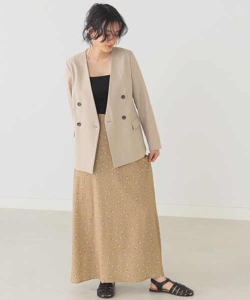 B:MING by BEAMS（ビーミングバイビームス）の「B:MING by BEAMS / レトロ フラワープリント ロングスカート 22SS（スカート・レディース・レッド系/ベージュ系/ブルー系・SMALL/MEDIUM）」の18枚目の写真