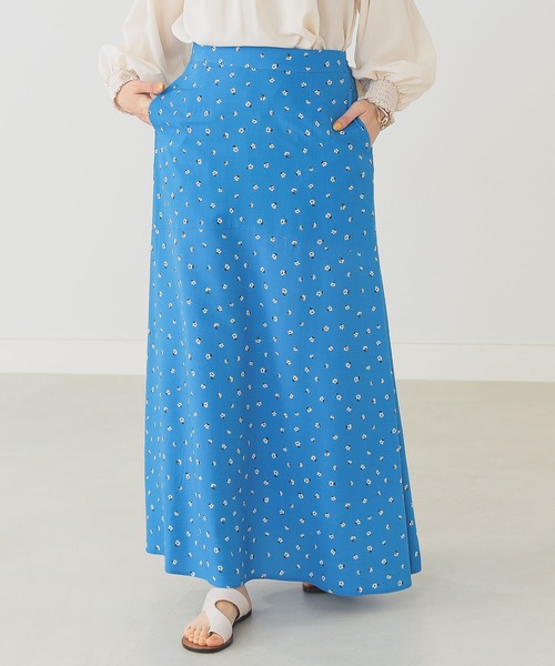 B:MING by BEAMS（ビーミングバイビームス）の「B:MING by BEAMS / レトロ フラワープリント ロングスカート 22SS（スカート・レディース・レッド系/ベージュ系/ブルー系・SMALL/MEDIUM）」の12枚目の写真