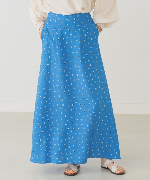 B:MING by BEAMS（ビーミングバイビームス）の「B:MING by BEAMS / レトロ フラワープリント ロングスカート 22SS（スカート・レディース・レッド系/ベージュ系/ブルー系・SMALL/MEDIUM）」の19枚目の写真