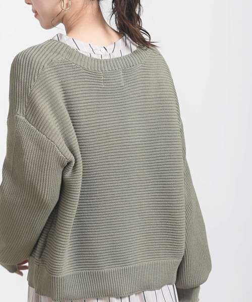 rps（アールピーエス）の「フラワー刺繍Ｖネックニットカーディガン（カーディガン/ボレロ・レディース・パープル/グリーン/ベージュ系その他・M）」の19枚目の写真