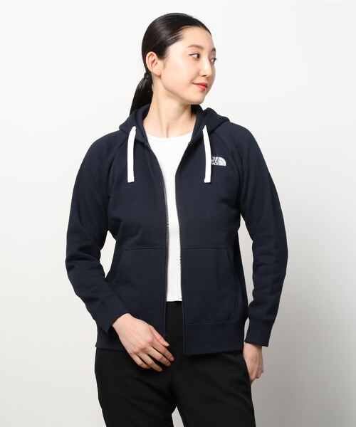 THE NORTH FACE(ザノースフェイス)の「ザ ノース フェイス THE NORTH FACE Rearview Full Zip Hoodie(リアビューフルジップフーディ)(パーカー・レディース・グレー/ネイビー/オフホワイト・S/M/XL/L)」の3枚目の写真