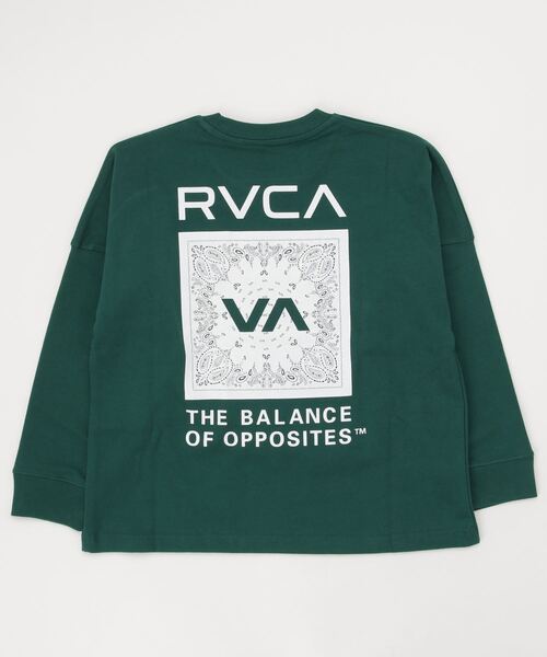 RVCA(ルーカ)の「RVCA/ルーカ キッズ ロンT BC045-050(Tシャツ/カットソー・キッズ・グリーン/ブラック/ホワイト・130cm/140cm/150cm/160cm)」の7枚目の写真