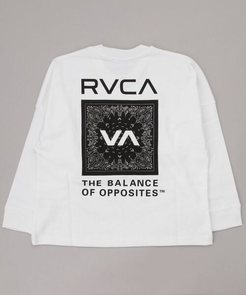 RVCA(ルーカ)の「RVCA/ルーカ キッズ ロンT BC045-050(Tシャツ/カットソー・キッズ・グリーン/ブラック/ホワイト・130cm/140cm/150cm/160cm)」の2枚目の写真