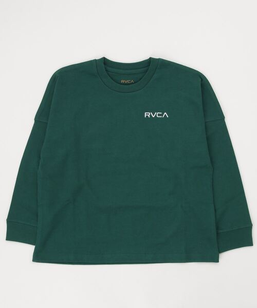 RVCA(ルーカ)の「RVCA/ルーカ キッズ ロンT BC045-050(Tシャツ/カットソー・キッズ・グリーン/ブラック/ホワイト・130cm/140cm/150cm/160cm)」の4枚目の写真