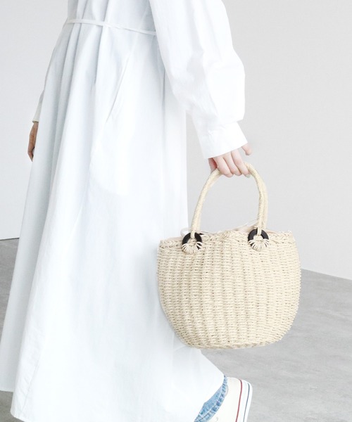 reca（レカ）の「【ZOZOTOWN限定】雑材バルーントート（トートバッグ・レディース・ベージュ/ライトベージュ/グレイッシュベージュ・FREE）」の16枚目の写真