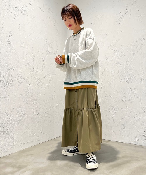 apres jour mignon（アプレジュールミニョン）の「ラインスウェット【ZOZOTOWN限定アイテム】（スウェット・レディース・アイボリー/ナチュラル/杢グレー・フリー/X-LARGE）」の17枚目の写真