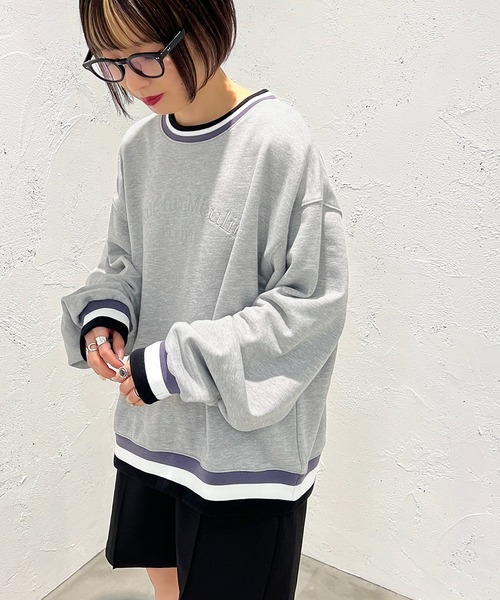 apres jour mignon（アプレジュールミニョン）の「ラインスウェット【ZOZOTOWN限定アイテム】（スウェット・レディース・アイボリー/ナチュラル/杢グレー・フリー/X-LARGE）」の10枚目の写真