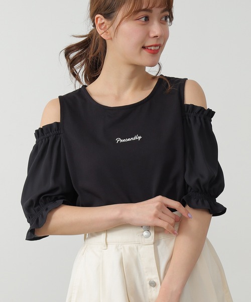 Honeys（ハニーズ）の「肩開きトップス（Tシャツ/カットソー