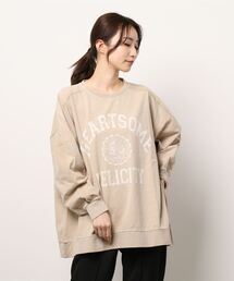 Samansa Mos2 | ピグメント加工プリントアソートスウェット(スウェット)
