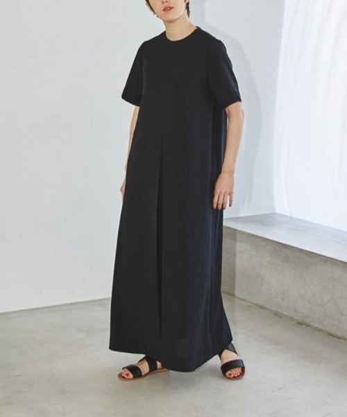 TODAYFUL(トゥデイフル)の「TODAYFUL(トゥデイフル) "Halfsleeve Tuck Dress"ハーフスリーブタックドレス/12110332(ワンピース・レディース・ブラック/ナチュラル・38/36)」の12枚目の写真