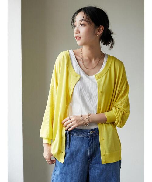 CRAFT STANDARD BOUTIQUE(クラフトスタンダードブティック)の「ジャガード2WAYタンク *(タンクトップ・レディース・ライトグリーン/オフホワイト/ブラック/ブルー/ブラウン・FREE)」の12枚目の写真