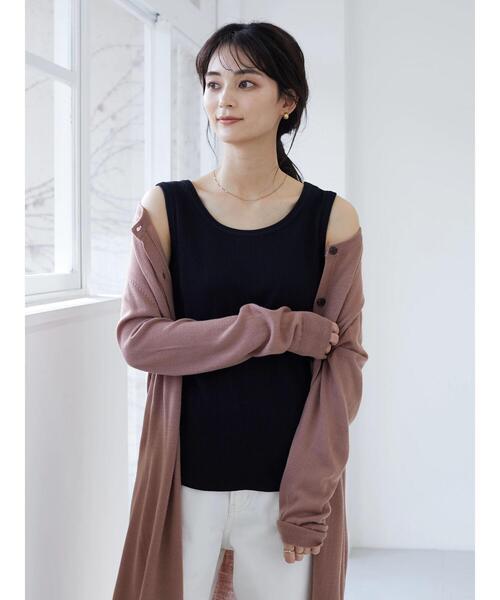 CRAFT STANDARD BOUTIQUE(クラフトスタンダードブティック)の「ジャガード2WAYタンク *(タンクトップ・レディース・ライトグリーン/オフホワイト/ブラック/ブルー/ブラウン・FREE)」の18枚目の写真