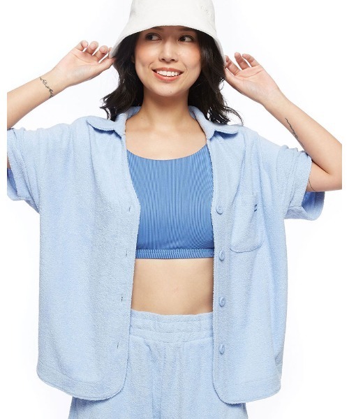 BILLABONG(ビラボン)の「BILLABONG レディース 【FOR SAND AND WATER】 PILE TOWEL S/SLV SHRTS 【2022年春夏モデル】/ビラボン(シャツ/ブラウス・レディース・ライトブルー/オリーブ/オレンジ・MEDIUM/LARGE)」の9枚目の写真