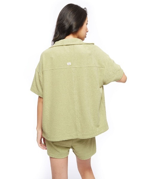 BILLABONG(ビラボン)の「BILLABONG レディース 【FOR SAND AND WATER】 PILE TOWEL S/SLV SHRTS 【2022年春夏モデル】/ビラボン(シャツ/ブラウス・レディース・ライトブルー/オリーブ/オレンジ・MEDIUM/LARGE)」の5枚目の写真