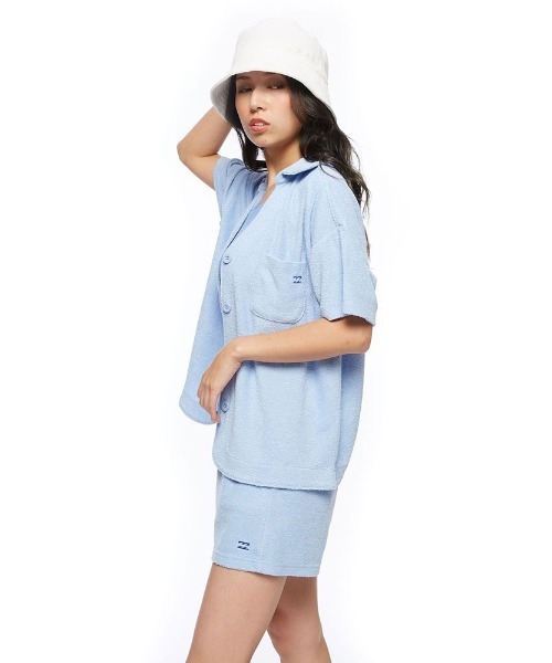 BILLABONG(ビラボン)の「BILLABONG レディース 【FOR SAND AND WATER】 PILE TOWEL S/SLV SHRTS 【2022年春夏モデル】/ビラボン(シャツ/ブラウス・レディース・ライトブルー/オリーブ/オレンジ・MEDIUM/LARGE)」の10枚目の写真