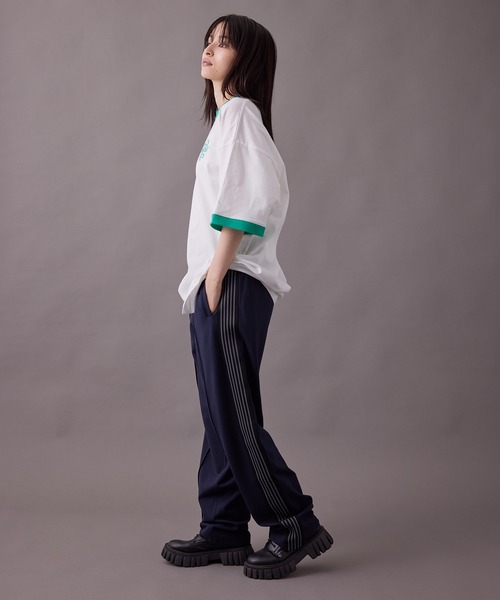 re_k by JUNRED(レクバイジュンレッド)の「re_k by JUNRED / サイドテープトラックパンツ(その他パンツ・メンズ・ネイビー/ワイン/ブルー/ブラック・S/M/L)」の7枚目の写真