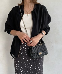 シアー切替ブルゾン