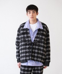 DISCOVERED ディスカバード / CHECK SAMUE JACKET オンブレーチェック作務衣ジャケット / DC-AW22-JK-02