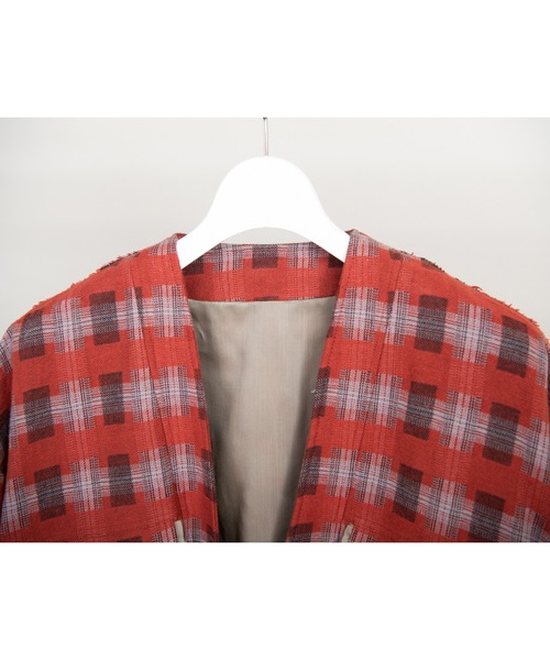 DISCOVERED（ディスカバード）の「DISCOVERED ディスカバード / CHECK SAMUE JACKET オンブレーチェック作務衣ジャケット / DC-AW22-JK-02（カバーオール・メンズ・レッド系その他/ブラック系その他・3/1）」の13枚目の写真