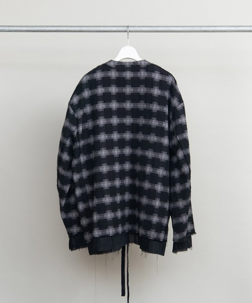 DISCOVERED（ディスカバード）の「DISCOVERED ディスカバード / CHECK SAMUE JACKET オンブレーチェック作務衣ジャケット / DC-AW22-JK-02（カバーオール・メンズ・レッド系その他/ブラック系その他・3/1）」の17枚目の写真