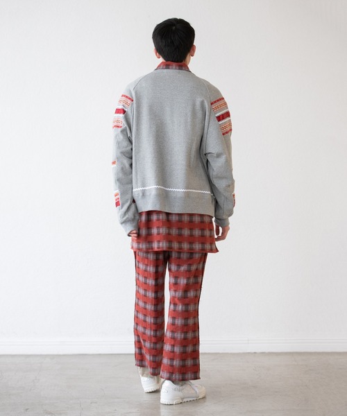 DISCOVERED（ディスカバード）の「DISCOVERED ディスカバード / CHECK SAMUE JACKET オンブレーチェック作務衣ジャケット / DC-AW22-JK-02（カバーオール・メンズ・レッド系その他/ブラック系その他・3/1）」の21枚目の写真