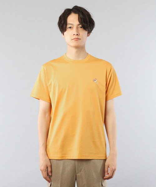 TAKEO KIKUCHI(タケオキクチ)の「◆デイジー フラワーモチーフ プリント Tシャツ(Tシャツ/カットソー・メンズ・ホワイト/ダークネイビー/ダークオレンジ/ブラック・02/03/04)」の22枚目の写真