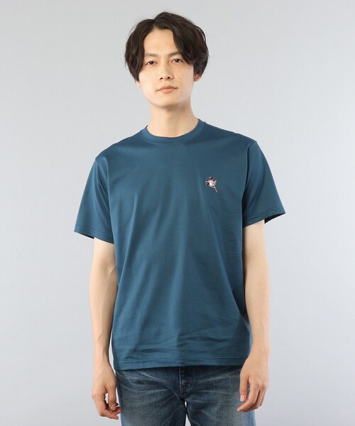 TAKEO KIKUCHI(タケオキクチ)の「◆デイジー フラワーモチーフ プリント Tシャツ(Tシャツ/カットソー・メンズ・ホワイト/ダークネイビー/ダークオレンジ/ブラック・02/03/04)」の19枚目の写真