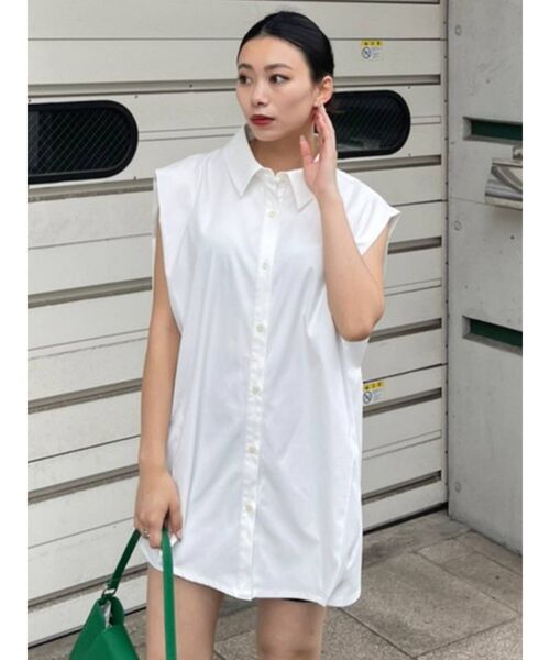 EVRIS(エヴリス)の「パワーショルダーノースリシャツ(シャツ/ブラウス・レディース・ホワイト/ブラック/パープル・FREE)」の19枚目の写真