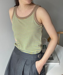 feepur | カップ付きリンガータンク(タンクトップ)