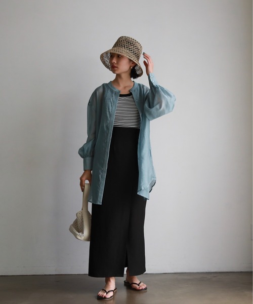 feepur（フェピュール）の「カップ付きリンガータンク（タンクトップ・レディース・ブラック/オフホワイト/ピンク/ブルー/ホワイト×ブラック・MEDIUM）」の22枚目の写真