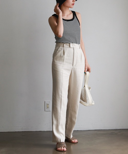 feepur（フェピュール）の「カップ付きリンガータンク（タンクトップ・レディース・ブラック/オフホワイト/ピンク/ブルー/ホワイト×ブラック・MEDIUM）」の20枚目の写真