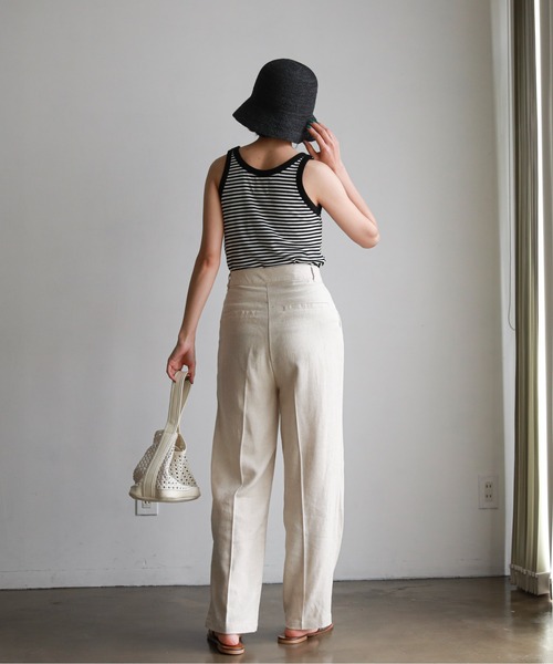 feepur（フェピュール）の「カップ付きリンガータンク（タンクトップ・レディース・ブラック/オフホワイト/ピンク/ブルー/ホワイト×ブラック・MEDIUM）」の21枚目の写真