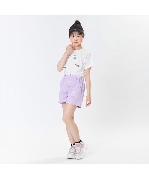 algy（アルジー）の「飛びシシュウT（Tシャツ/カットソー・キッズ・ピンク/ラベンダー/オフホワイト・XXX-SMALL/SMALL/XX-SMALL/MEDIUM/X-SMALL）」の4枚目の写真