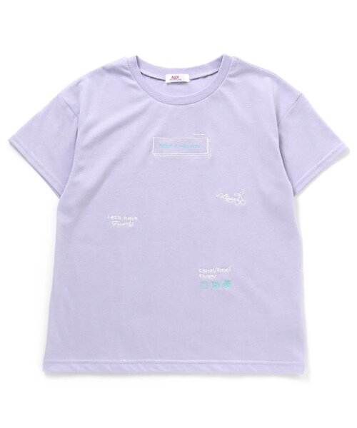 algy（アルジー）の「飛びシシュウT（Tシャツ/カットソー・キッズ・ピンク/ラベンダー/オフホワイト・XXX-SMALL/SMALL/XX-SMALL/MEDIUM/X-SMALL）」の22枚目の写真