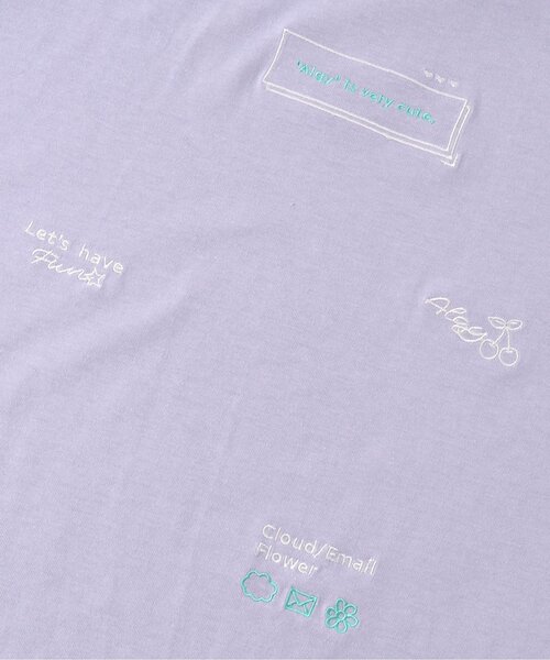 algy（アルジー）の「飛びシシュウT（Tシャツ/カットソー・キッズ・ピンク/ラベンダー/オフホワイト・XXX-SMALL/SMALL/XX-SMALL/MEDIUM/X-SMALL）」の16枚目の写真