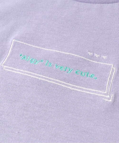 algy（アルジー）の「飛びシシュウT（Tシャツ/カットソー・キッズ・ピンク/ラベンダー/オフホワイト・XXX-SMALL/SMALL/XX-SMALL/MEDIUM/X-SMALL）」の12枚目の写真
