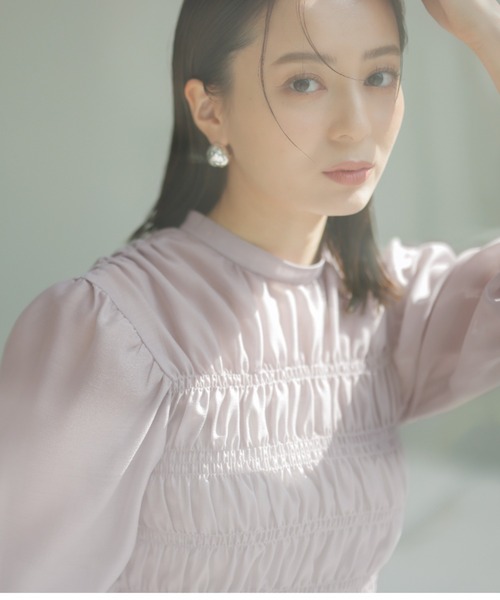 ☆レア品☆ anuans シャーリングシアーブラウス フリーサイズ レア 